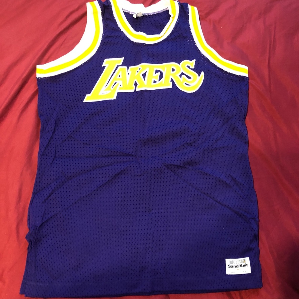 Vintage 1980’s Lakers Sand-Knit Jersey